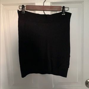 Black Bcbg mini bandage skirt